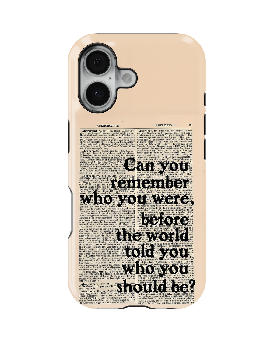 Whispers On Papers Tank Case (Who You Were)