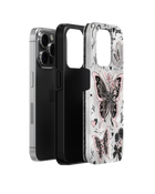 Girls Aesthetic Tank Case (Black Pink Butterfly)