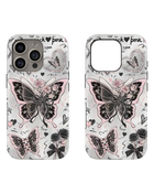 Girls Aesthetic Tank Case (Black Pink Butterfly)