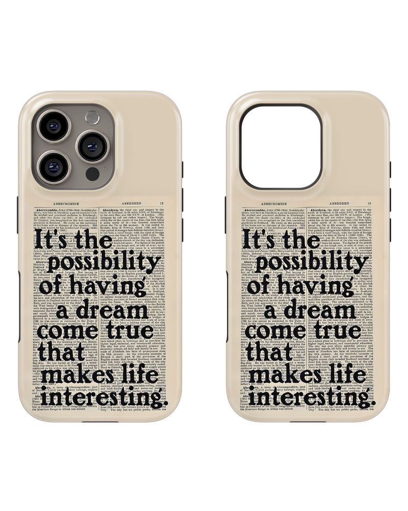 Whispers On Papers Tank Case (Dream Come True)
