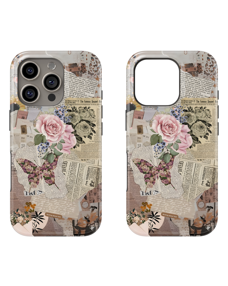 Girls Aesthetic Tank Case (Flowers And Pages)