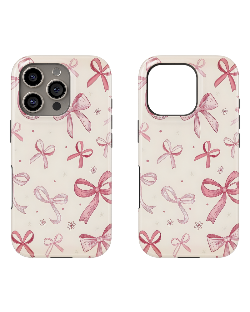 Girls Aesthetic Tank Case (Pink Bows)