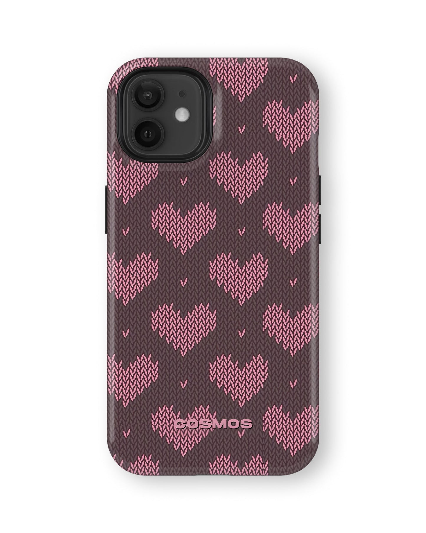 iPhone 11 Tank Case | Textures (Blush Hearts)