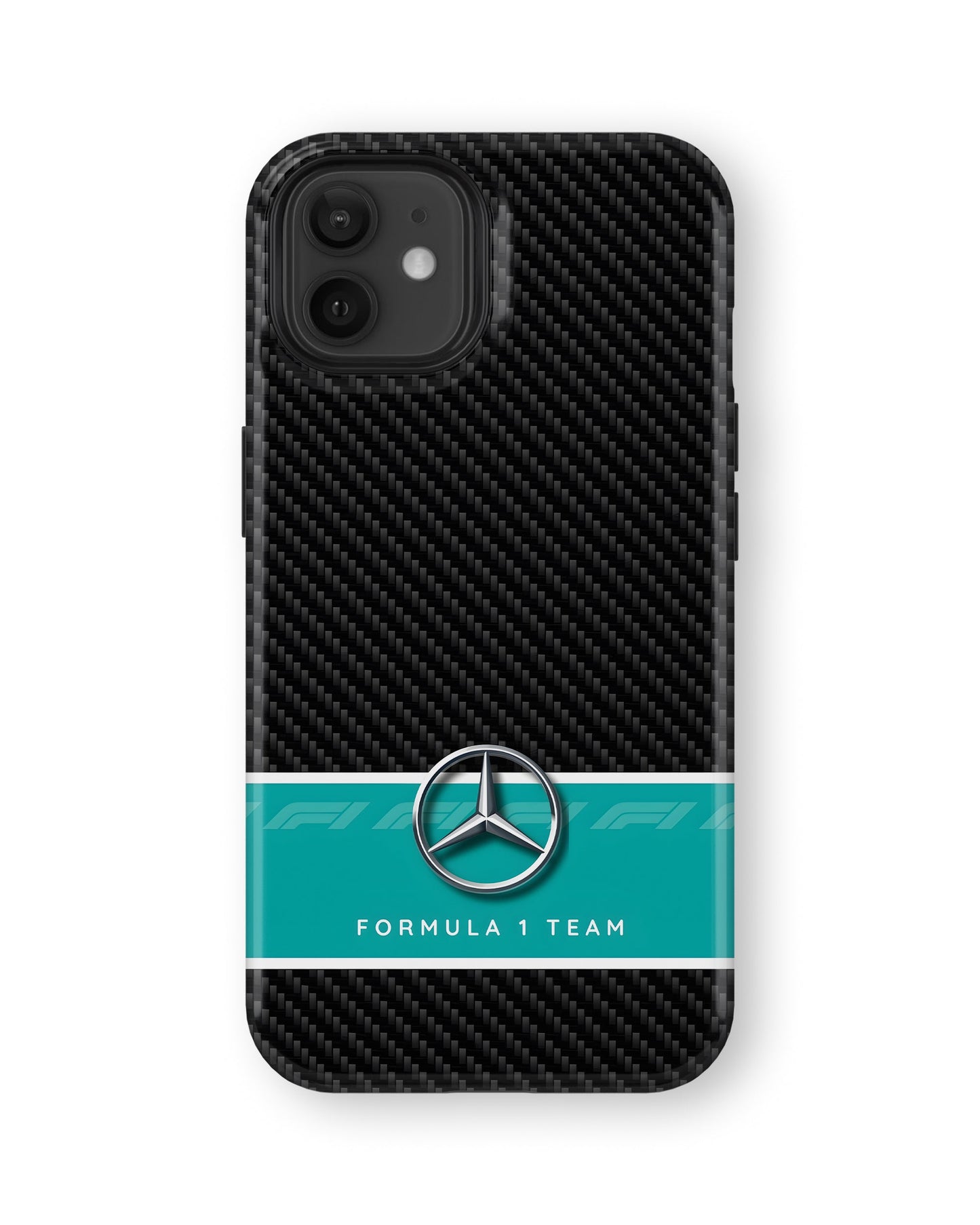 iPhone 12 Tank Case | Formula 1 (Carbon Mercedes)