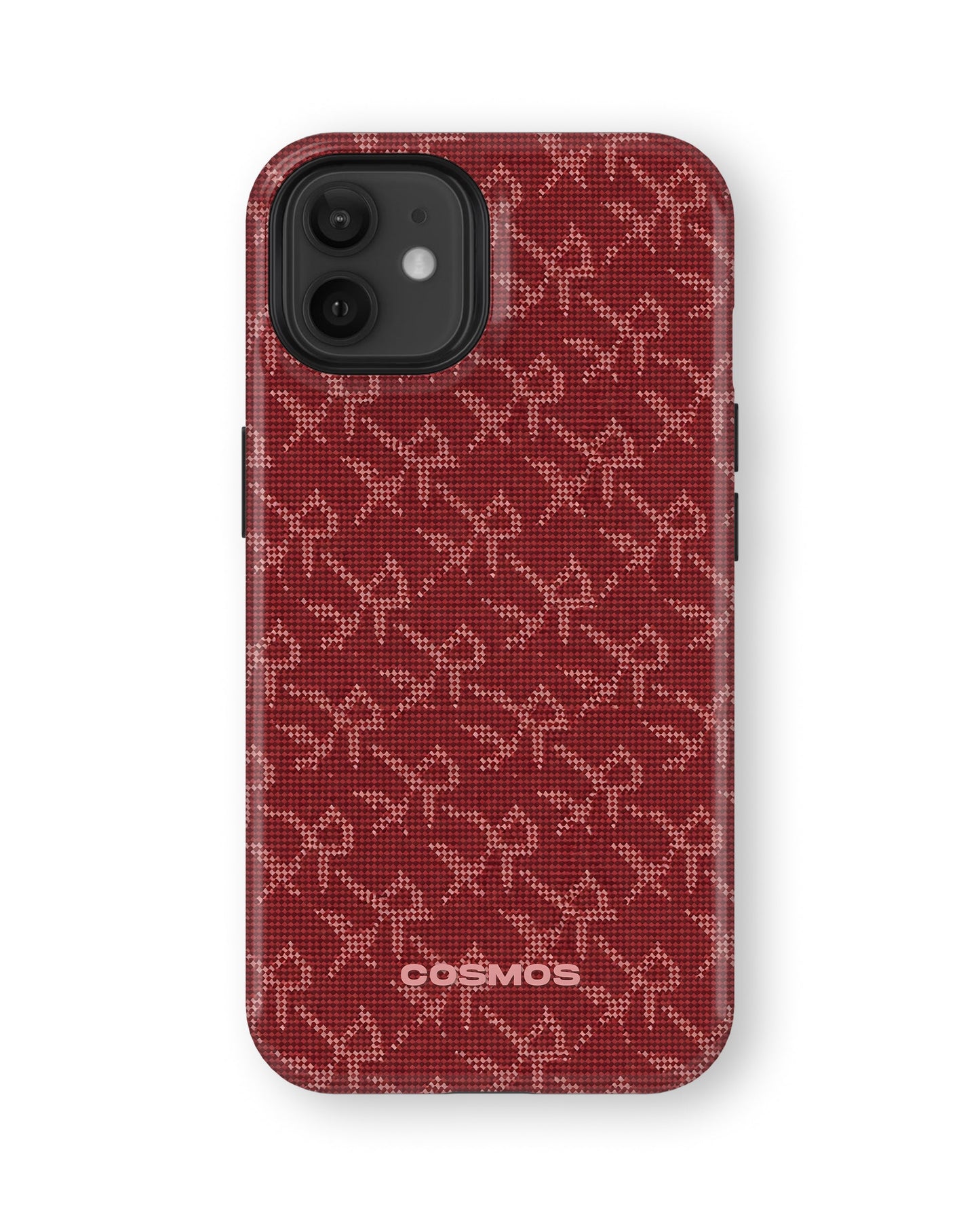 iPhone 12 Tank Case | Textures (Crimson Knit)