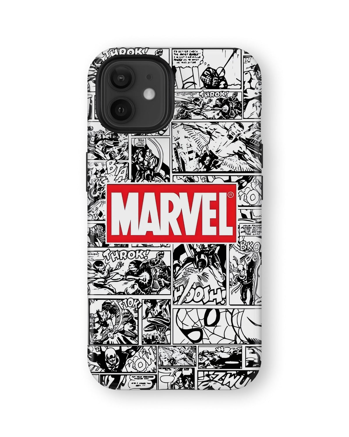iPhone 12 Mini Tank Case | Superhero (Marvel Grid)