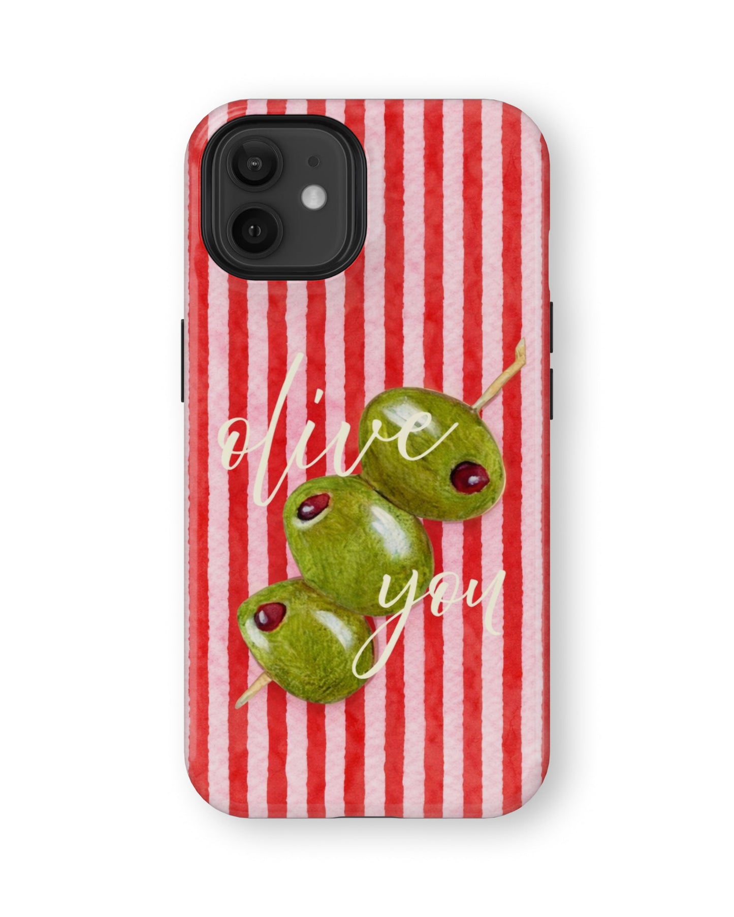 iPhone 12 Mini Tank Case | Girls Aesthetics (Olive Love)