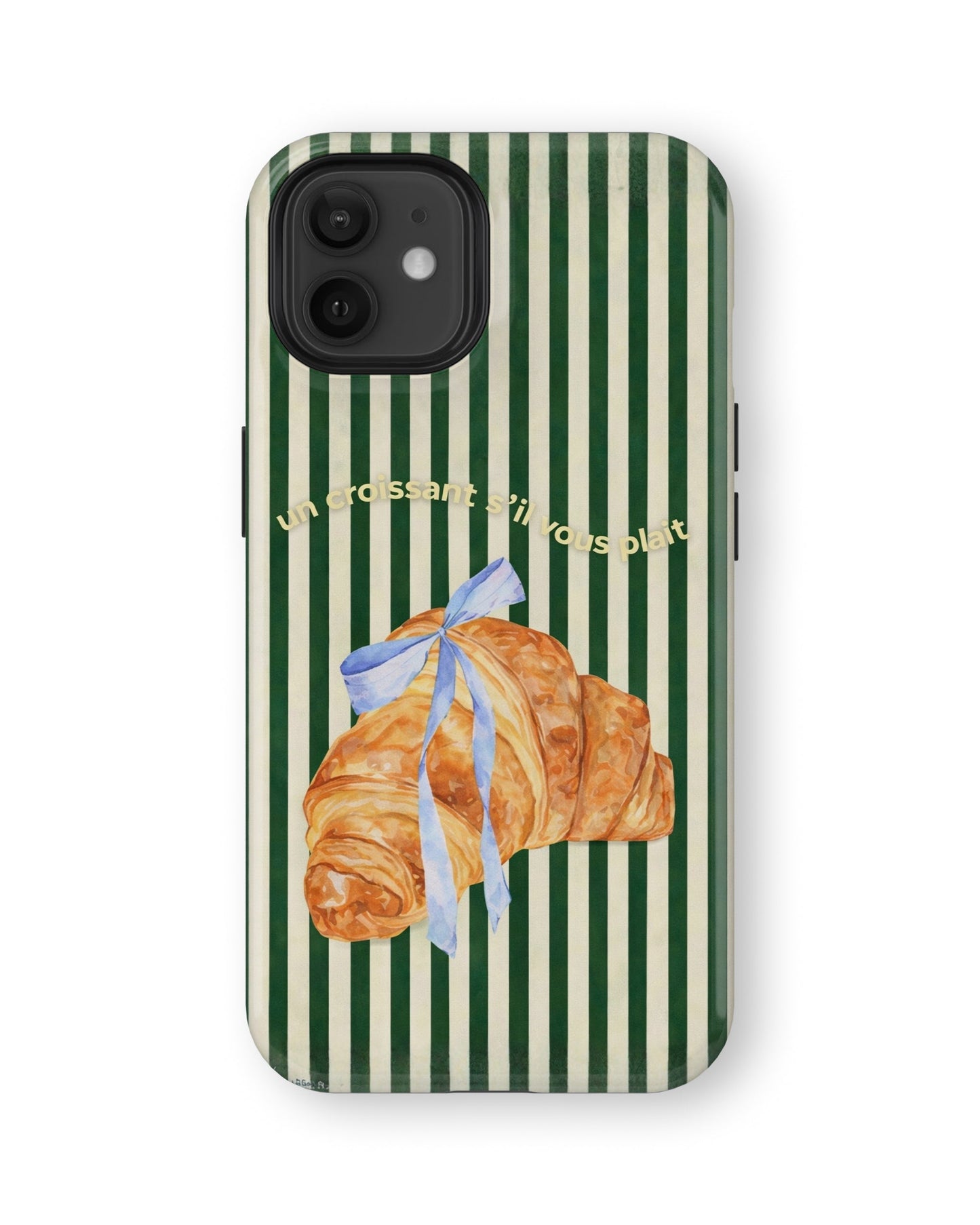 iPhone 12 Mini Tank Case | Girls Aesthetics (Paris Croissant)