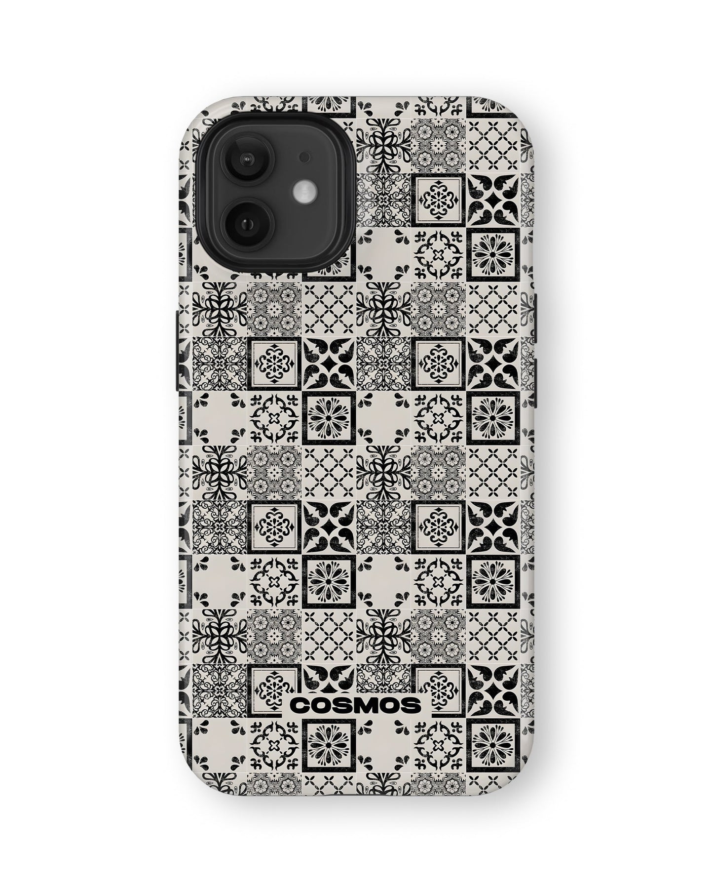 iPhone 12 Mini Tank Case | Textures (Vintage Mosaic)