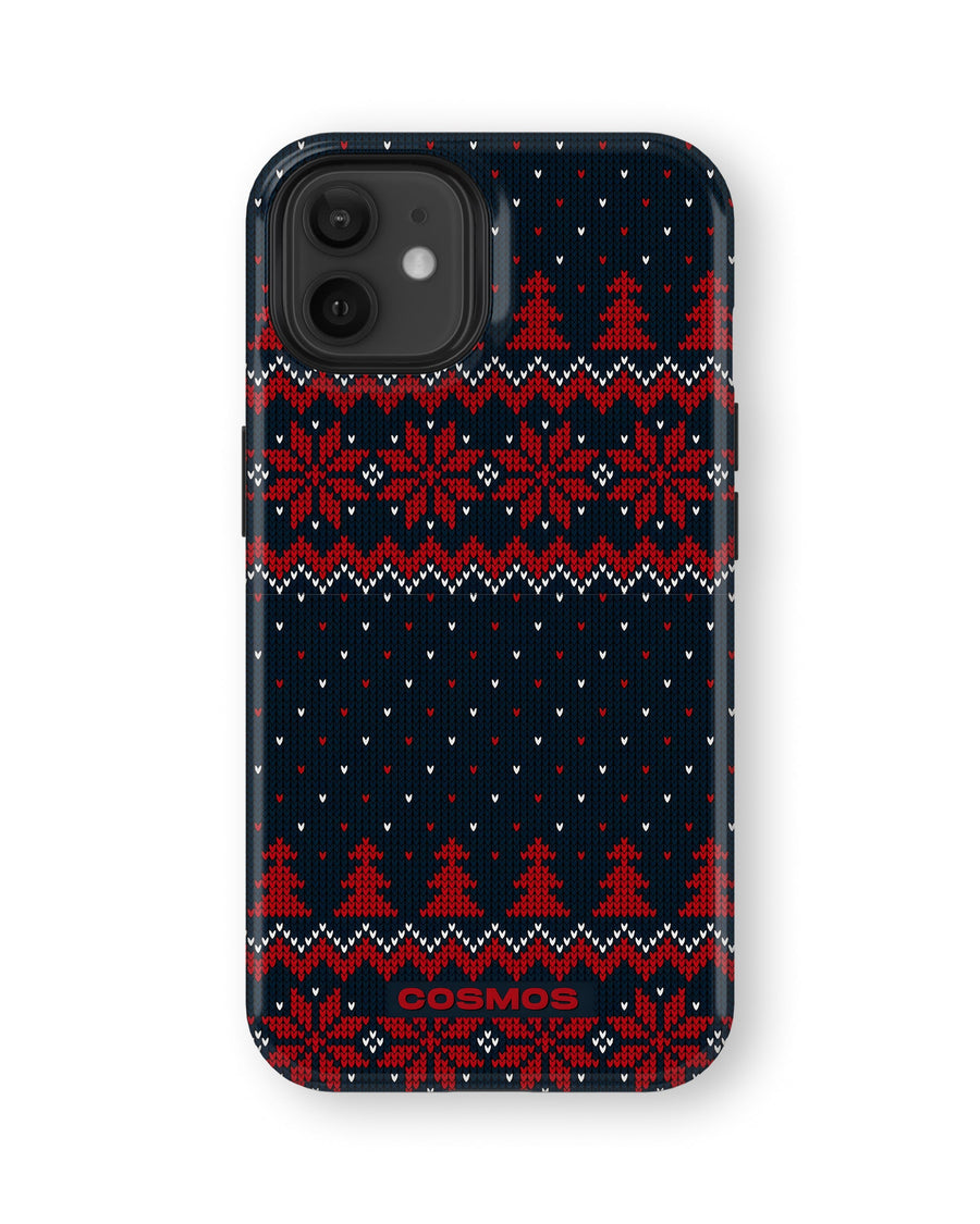 iPhone 12 Mini Tank Case | Textures (Winter Pines)