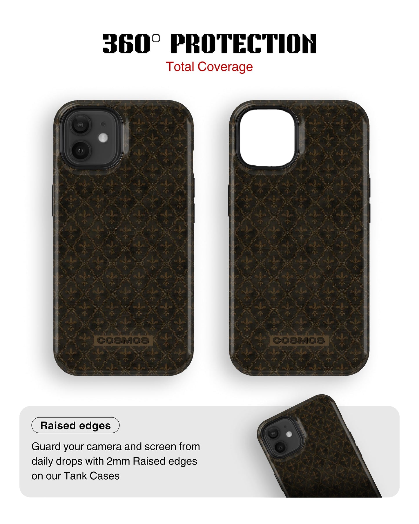 iPhone 12 Tank Case | Textures (Antique Fleur)