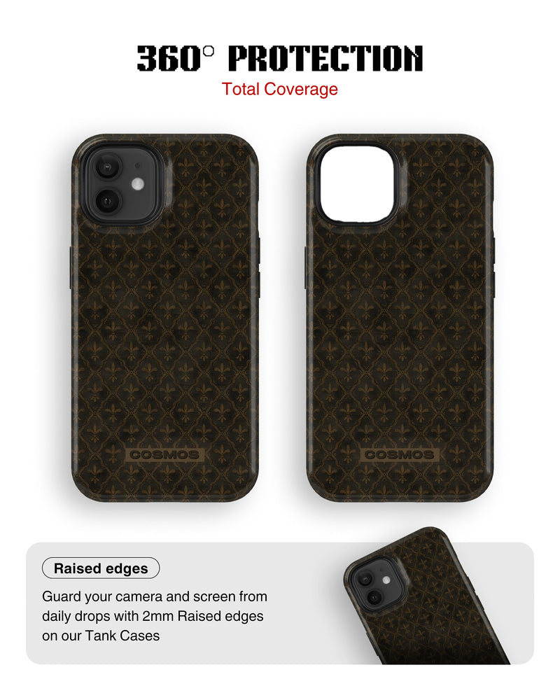 iPhone 12 Mini Tank Case | Textures (Antique Fleur)