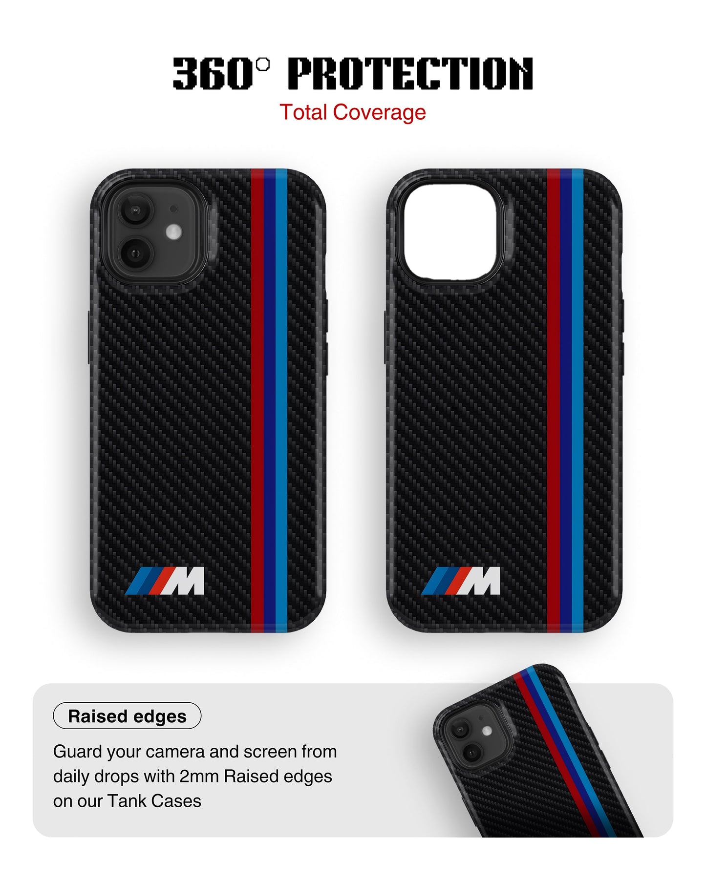 iPhone 12 Tank Case | Sports Car (BMW Carbon)