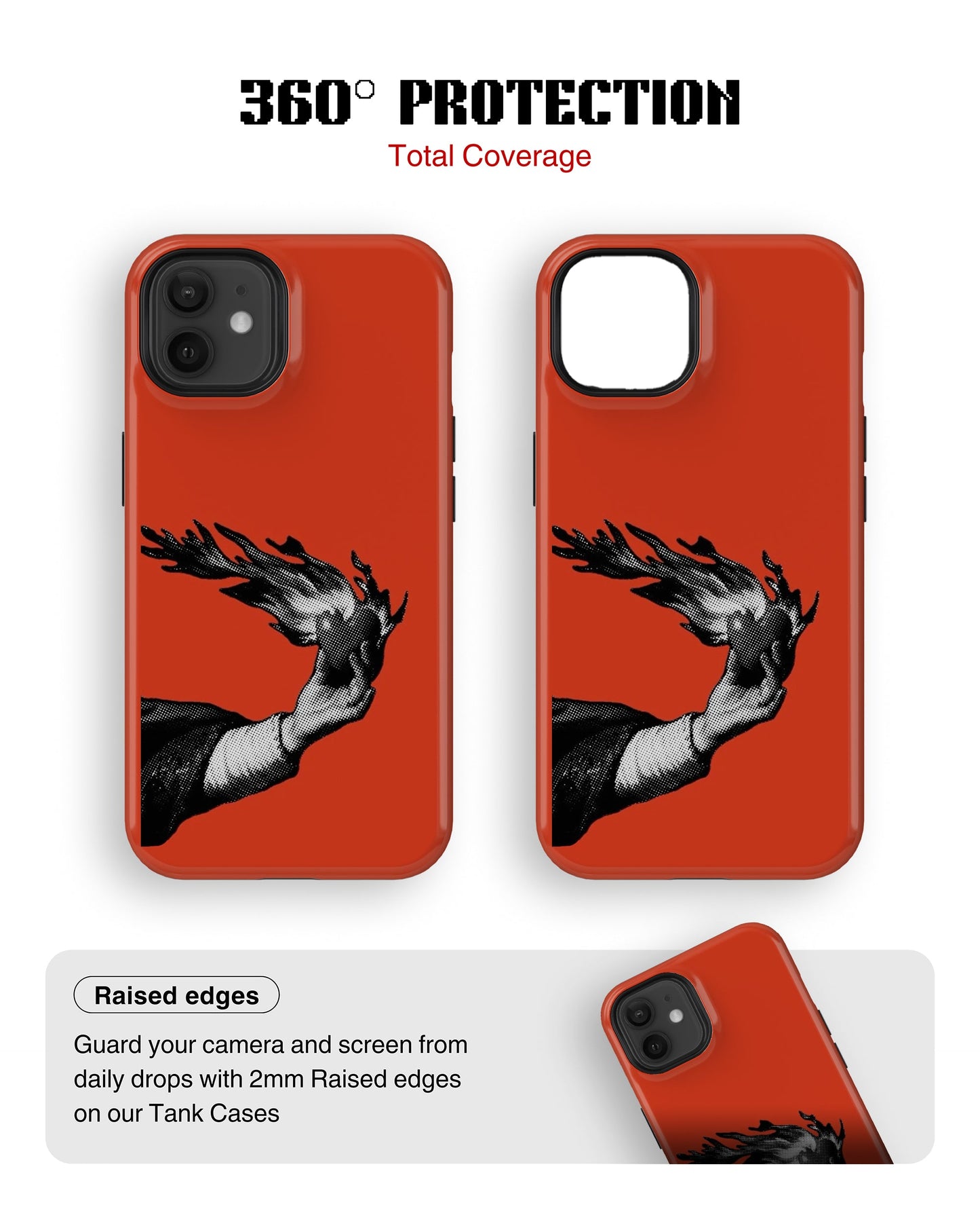 iPhone 12 Tank Case | Modernism (Burning Hand)