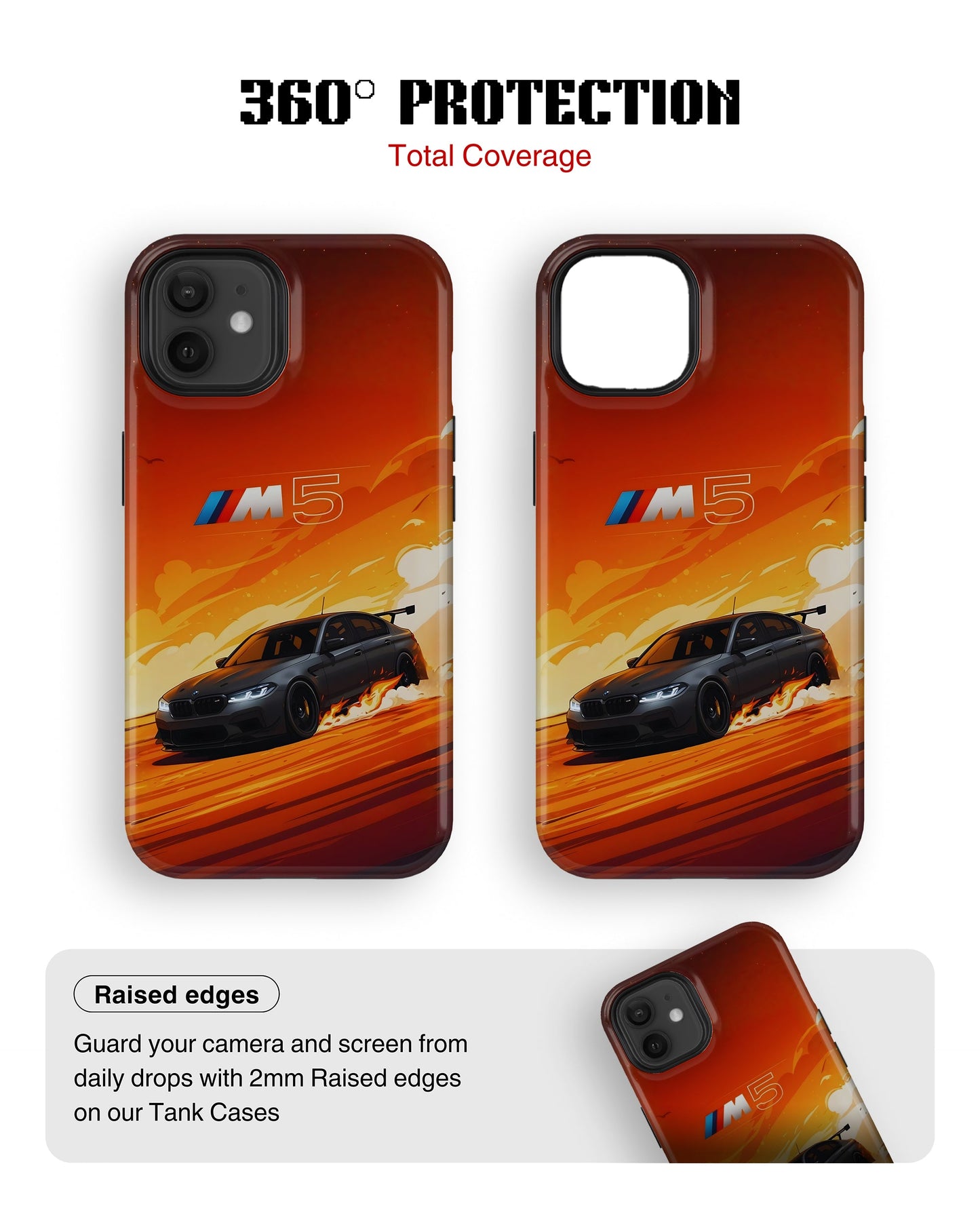 iPhone 12 Mini Tank Case | Sports Car (Burning M)