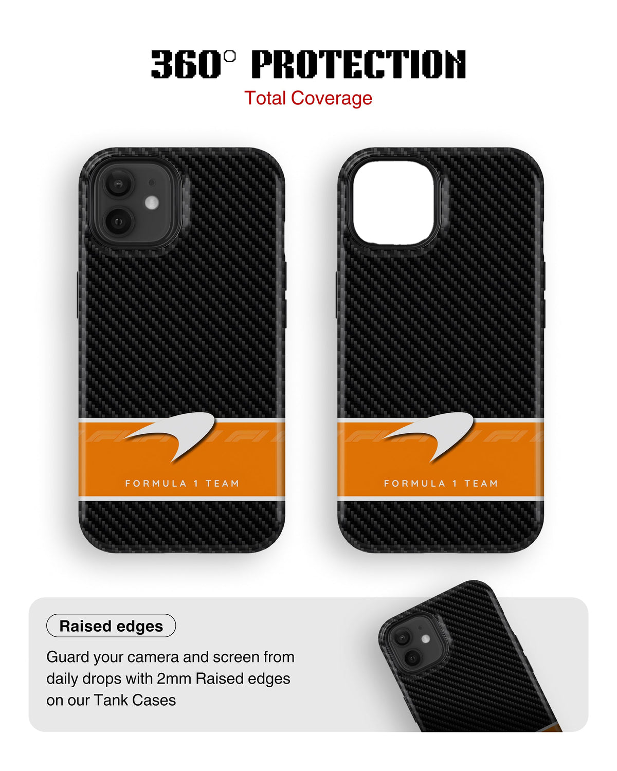 iPhone 12 Mini Tank Case | Formula 1 (Carbon McLaren)