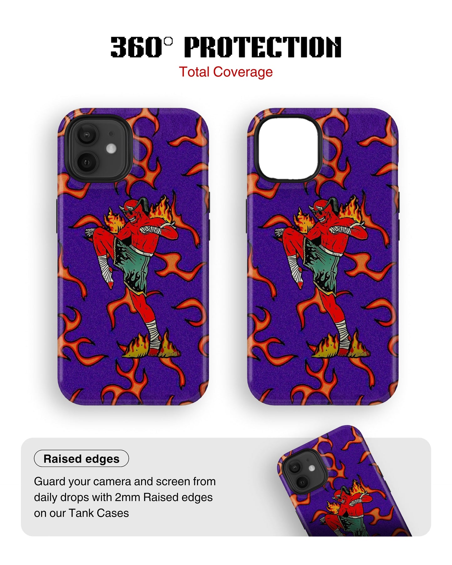 iPhone 12 Mini Tank Case | Modernism (Fire Runner)