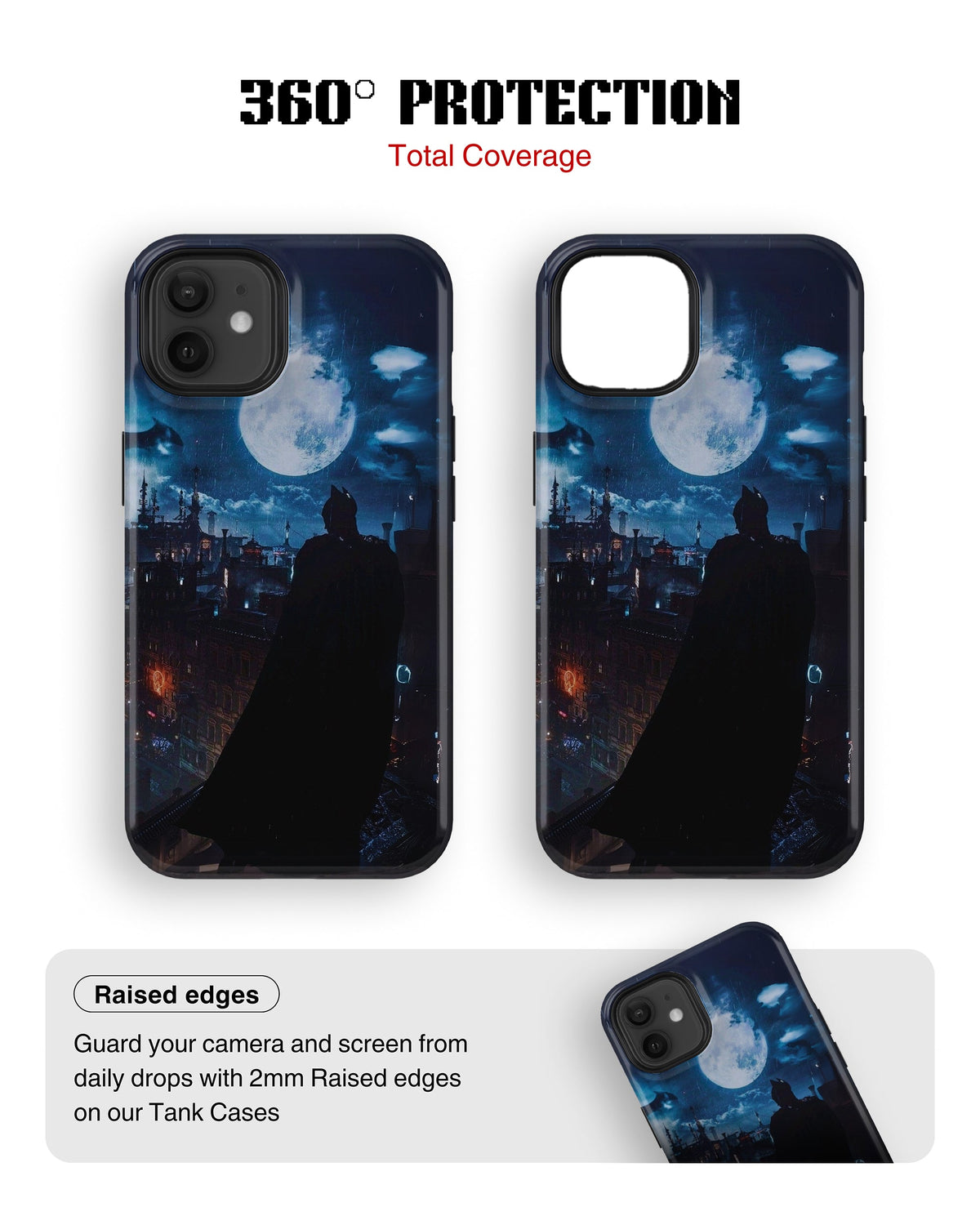 iPhone 12 Mini Tank Case | Superhero (Gotham Moon)