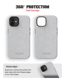 iPhone 12 Tank Case | Textures (Ivory Grain)