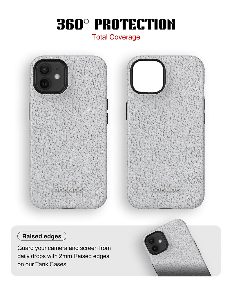 iPhone 12 Mini Tank Case | Textures (Ivory Grain)