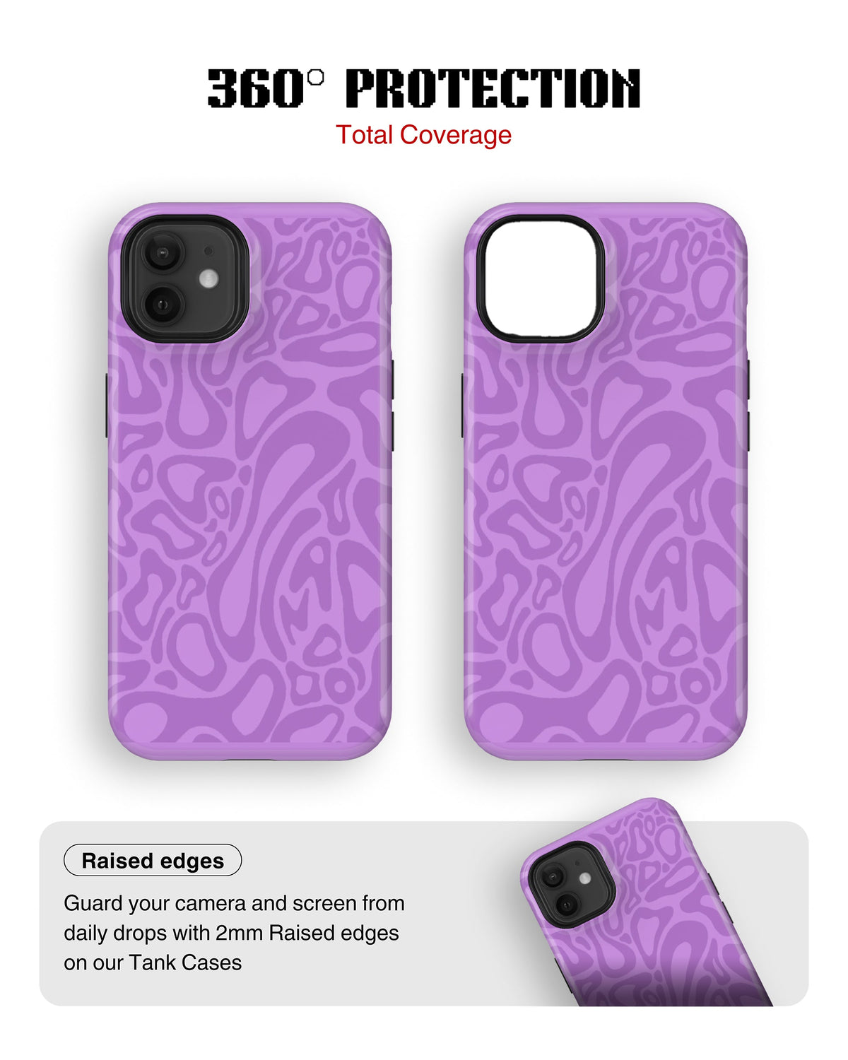 iPhone 11 Tank Case | Modernism (Lilac Melt)