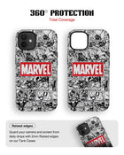 iPhone 12 Tank Case | Superhero (Marvel Grid)