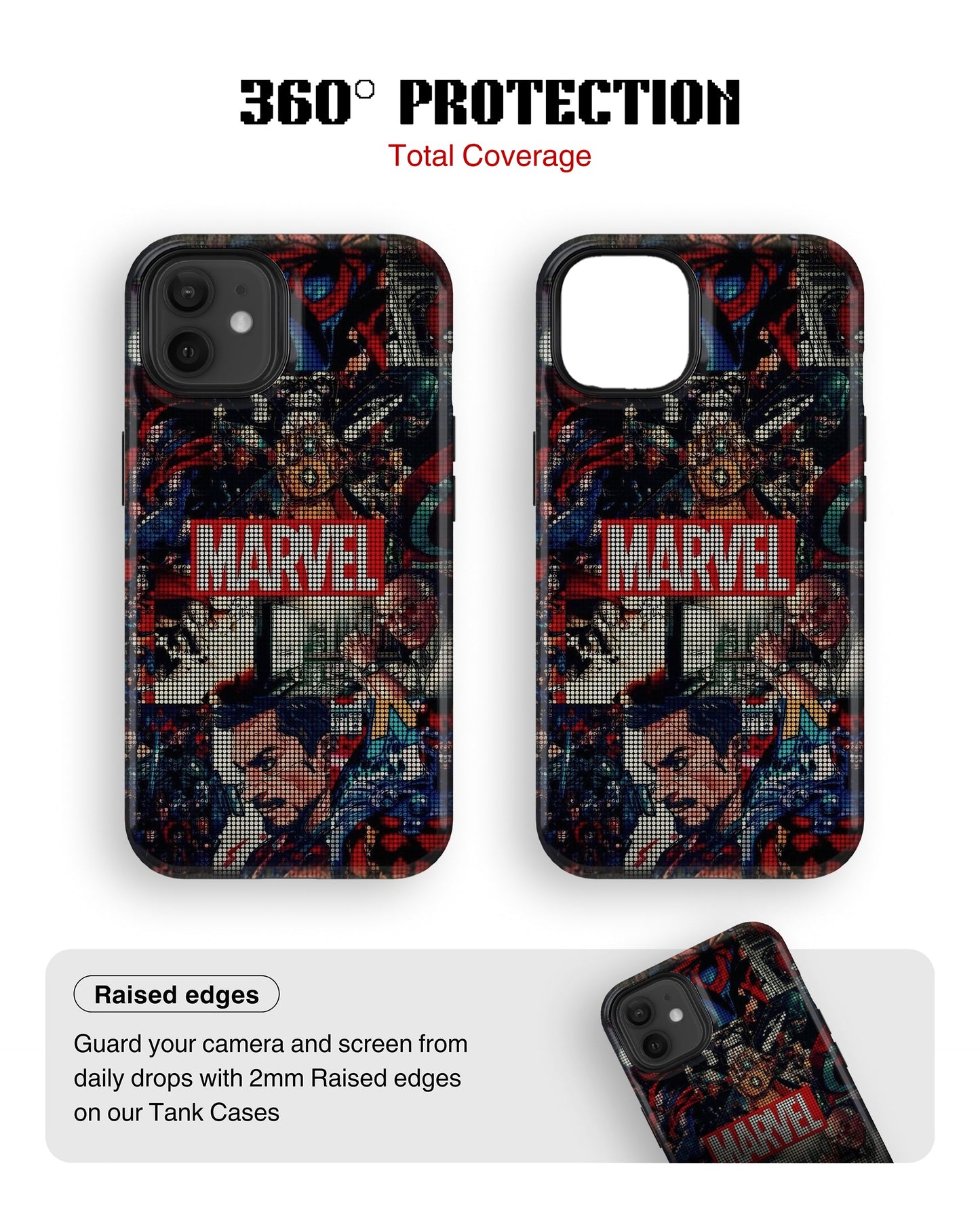 iPhone 12 Tank Case | Superhero (Marvel Mosaic)