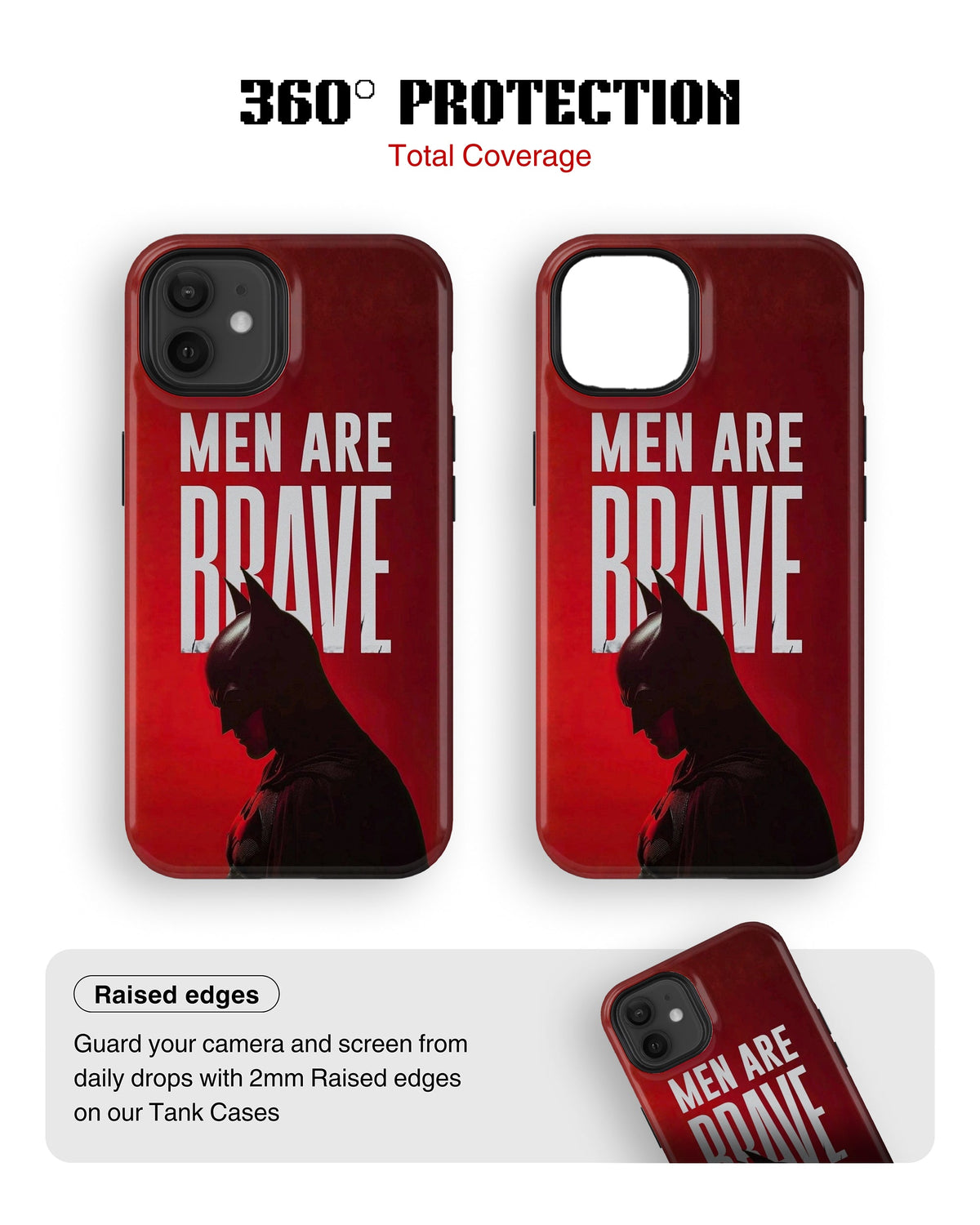 iPhone 12 Mini Tank Case | Superhero (Men are Brave)
