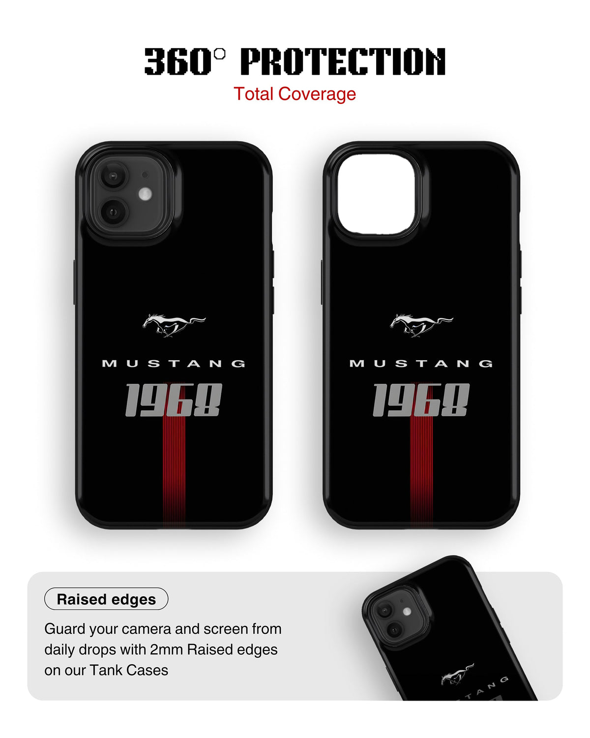iPhone 12 Tank Case | Sports Car (Mustang 1968)