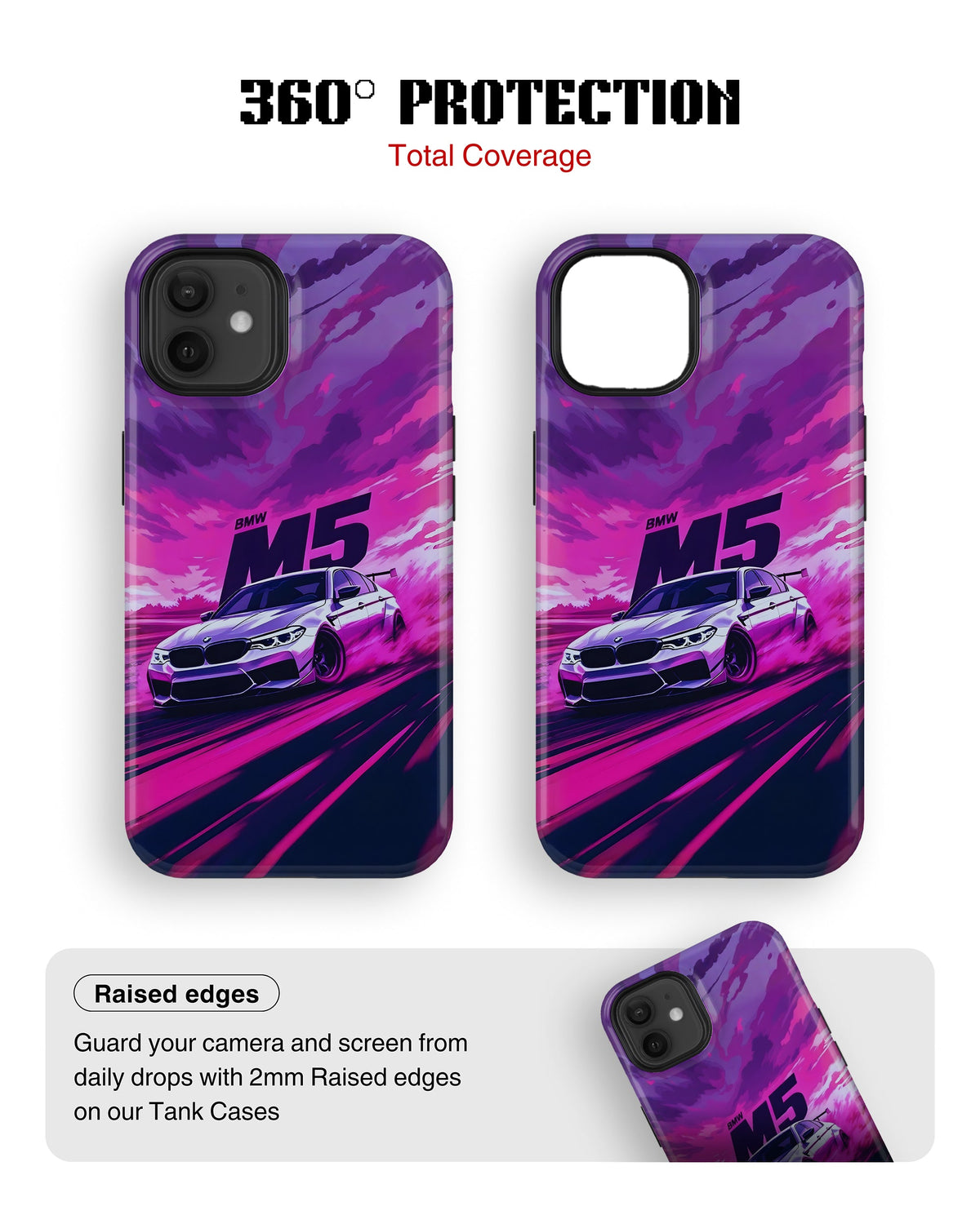 iPhone 12 Tank Case | Sports Car (Neon Velocity)