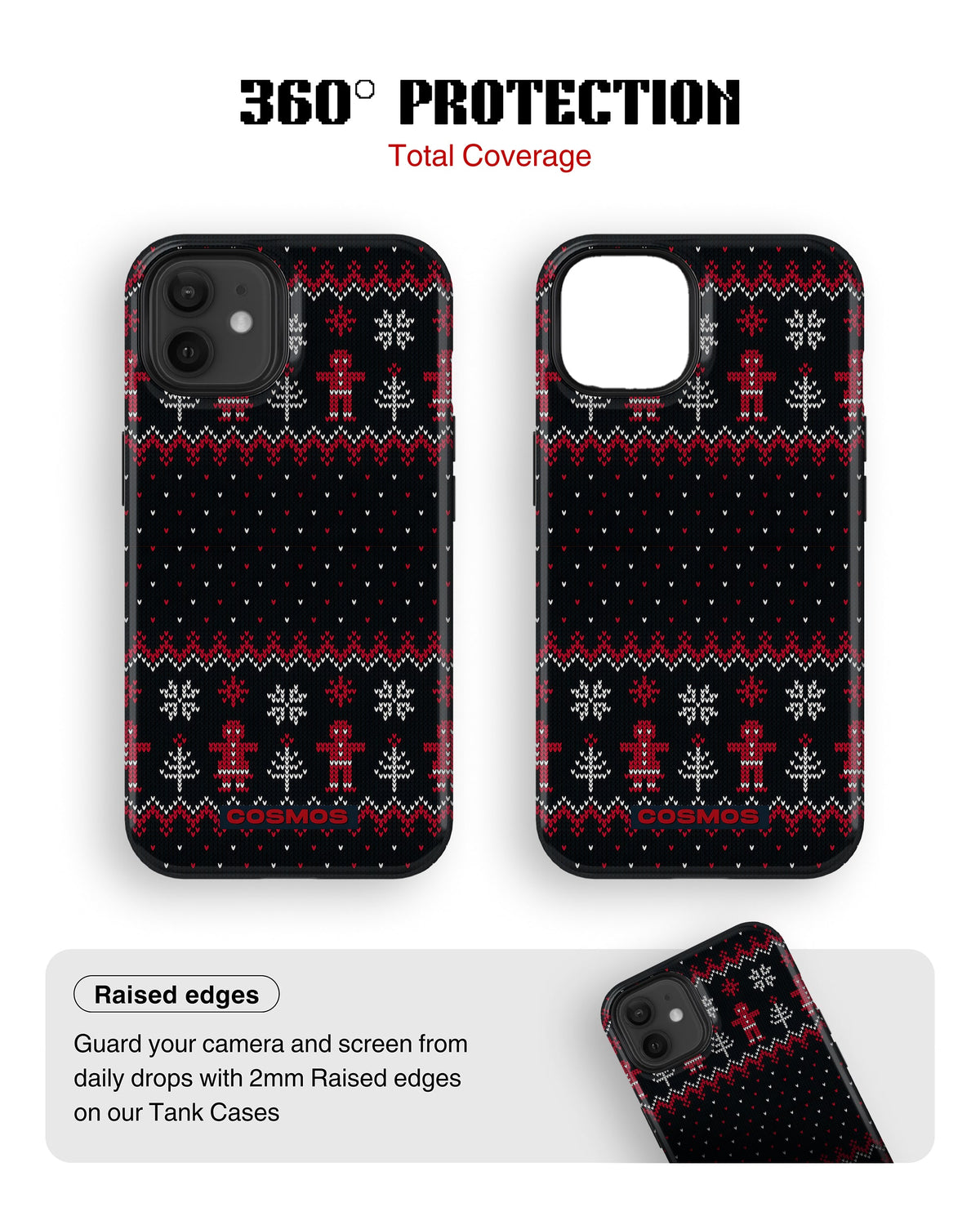 iPhone 12 Mini Tank Case | Textures (Nordic Night)