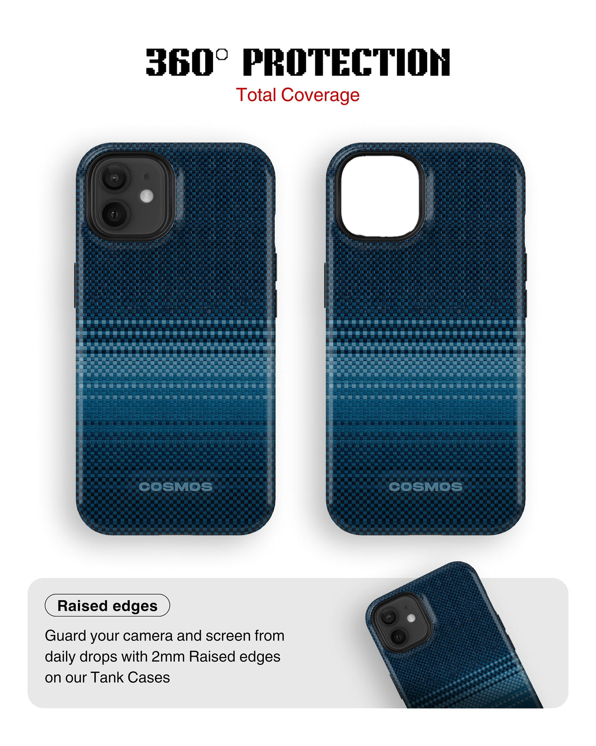 iPhone 12 Tank Case | Textures (Ocean Stitch)