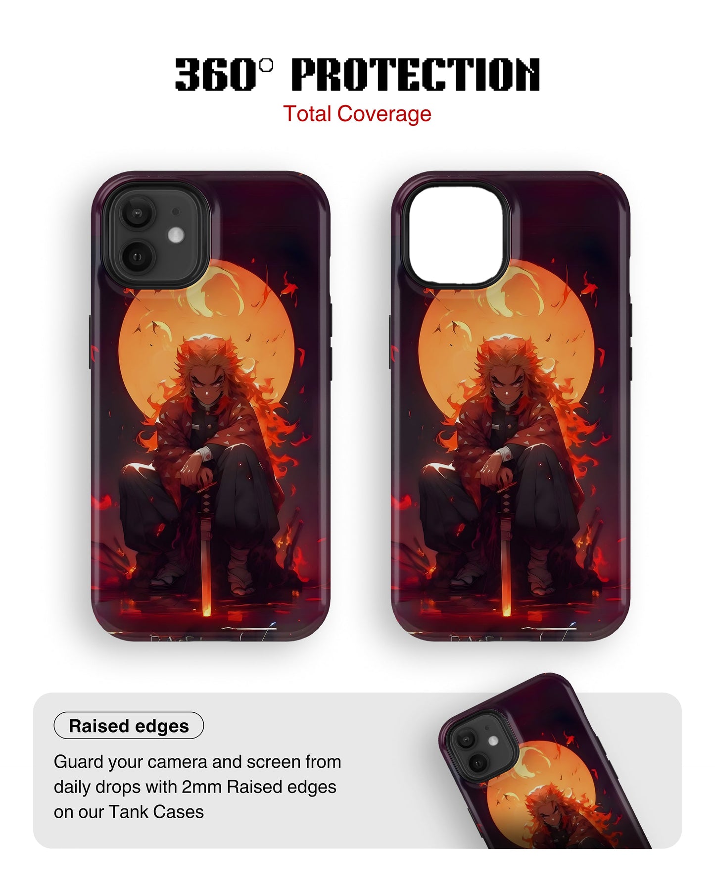 iPhone 12 Mini Tank Case | Anime (Rengoku)