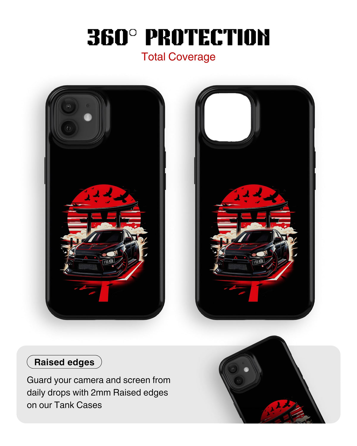 iPhone 12 Mini Tank Case | Sports Car (Rising Sun)