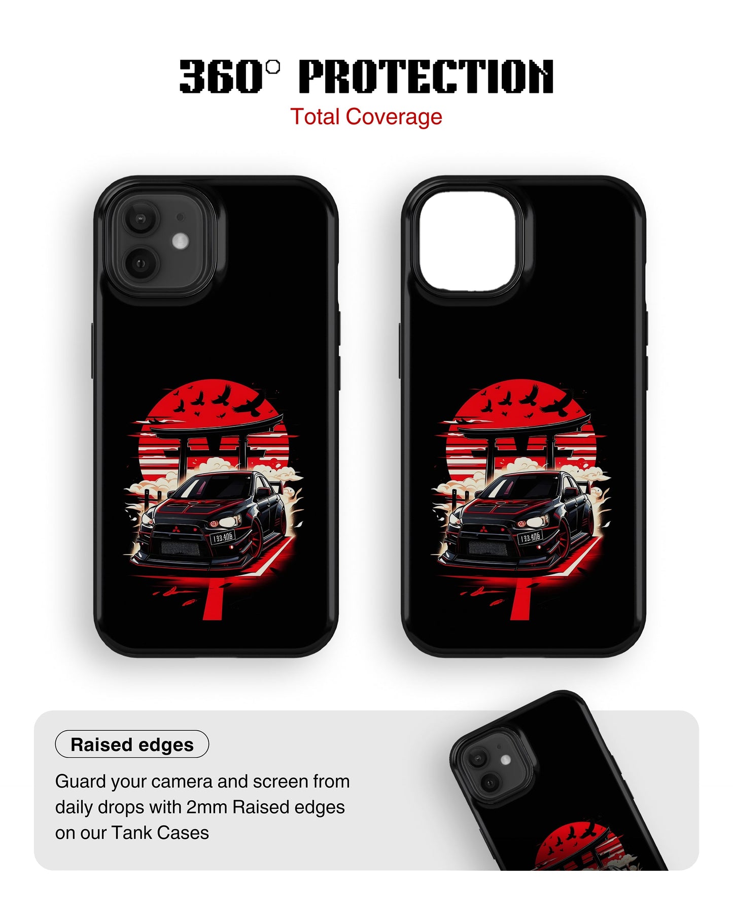 iPhone 12 Mini Tank Case | Sports Car (Rising Sun)