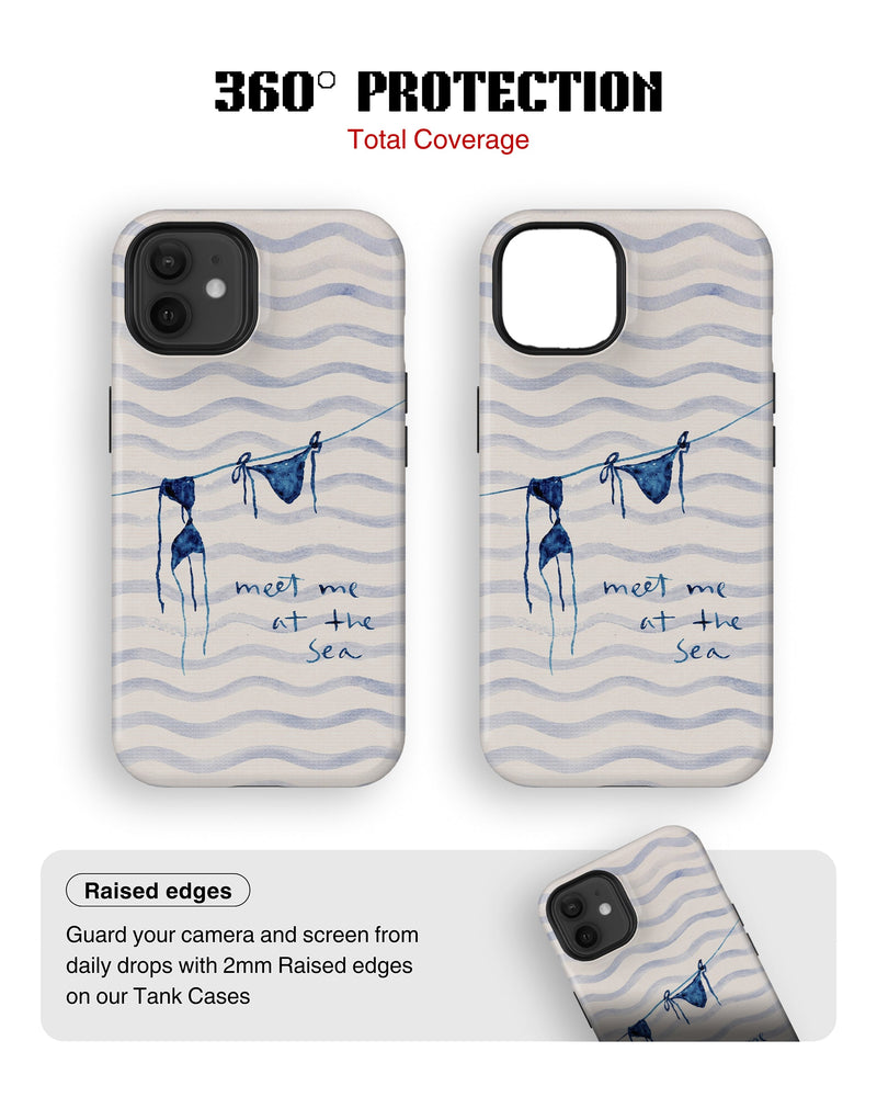 iPhone 12 Tank Case | Girls Aesthetics (Sea Breeze)