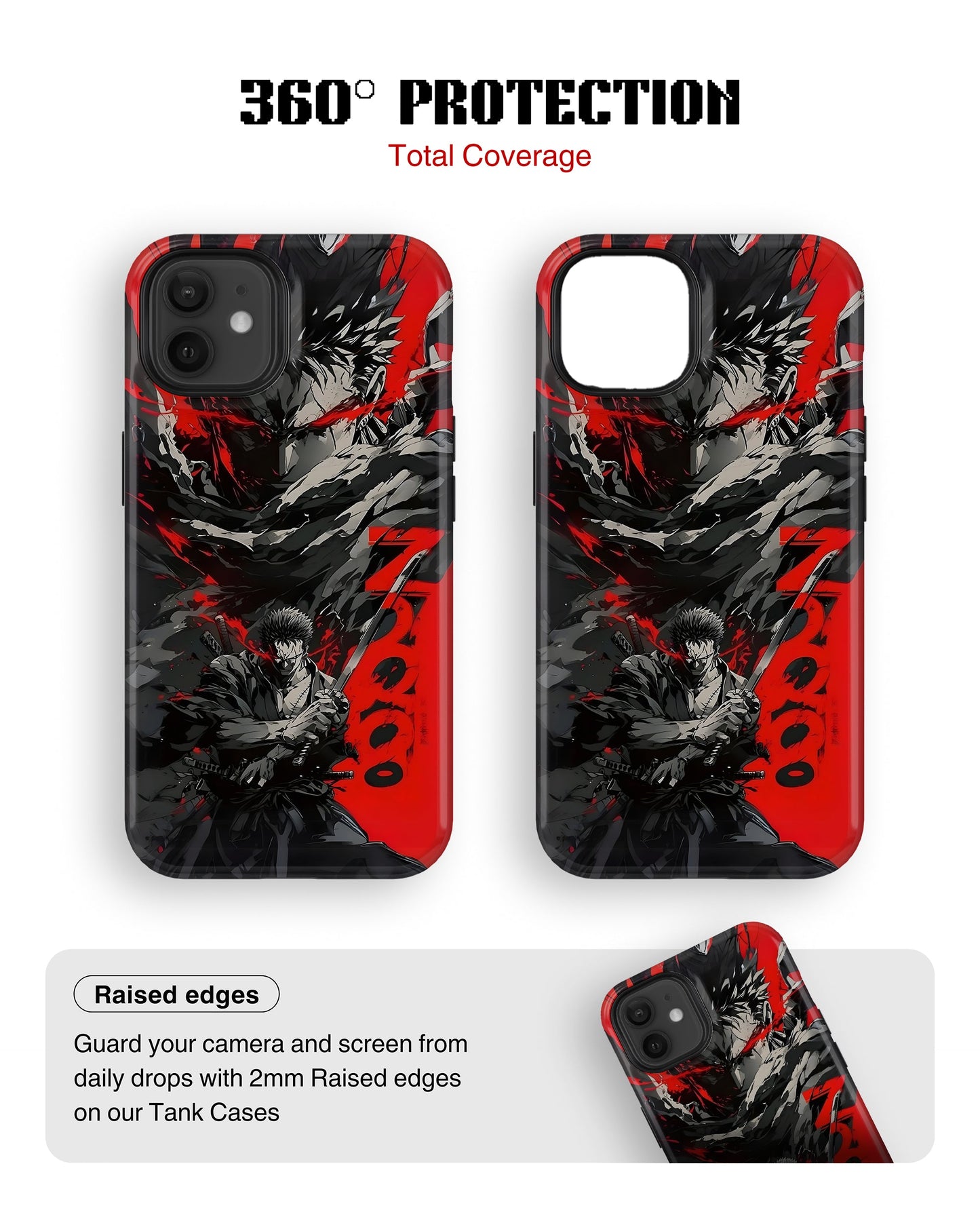 iPhone 12 Mini Tank Case | Anime (Shadow Warrior)