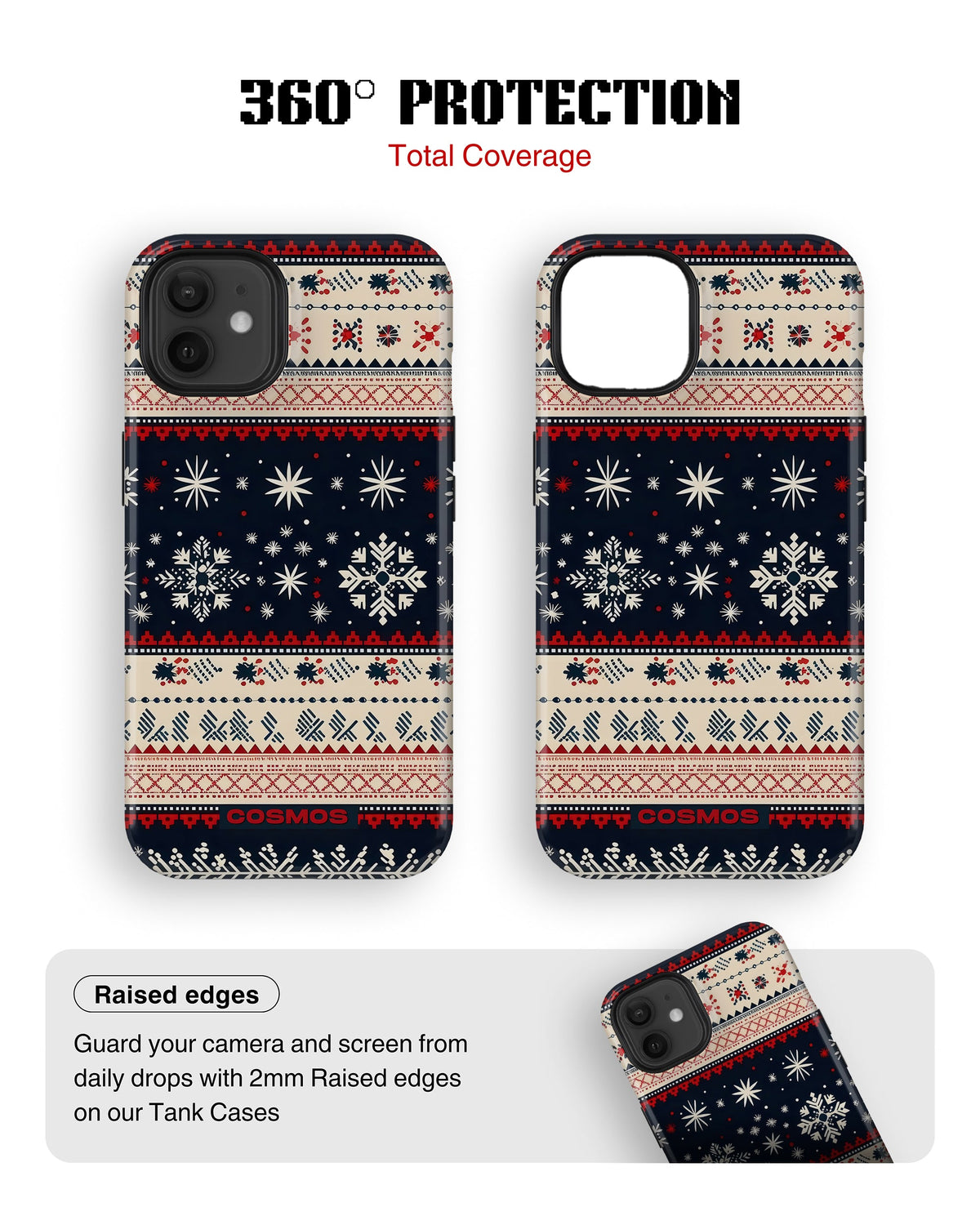 iPhone 11 Tank Case | Textures (Snowfall Classic)