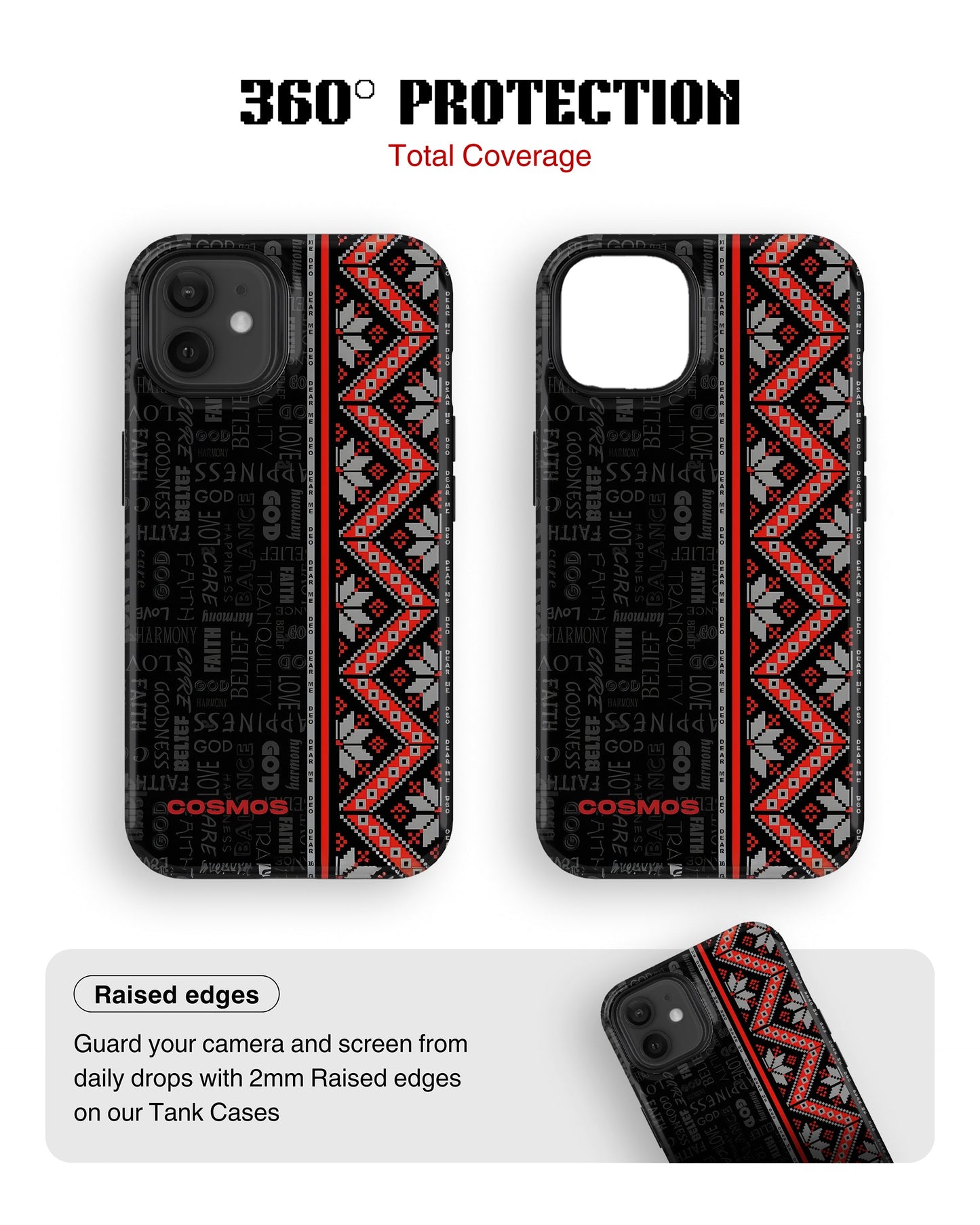iPhone 11 Tank Case | Textures (Tribal Noir)