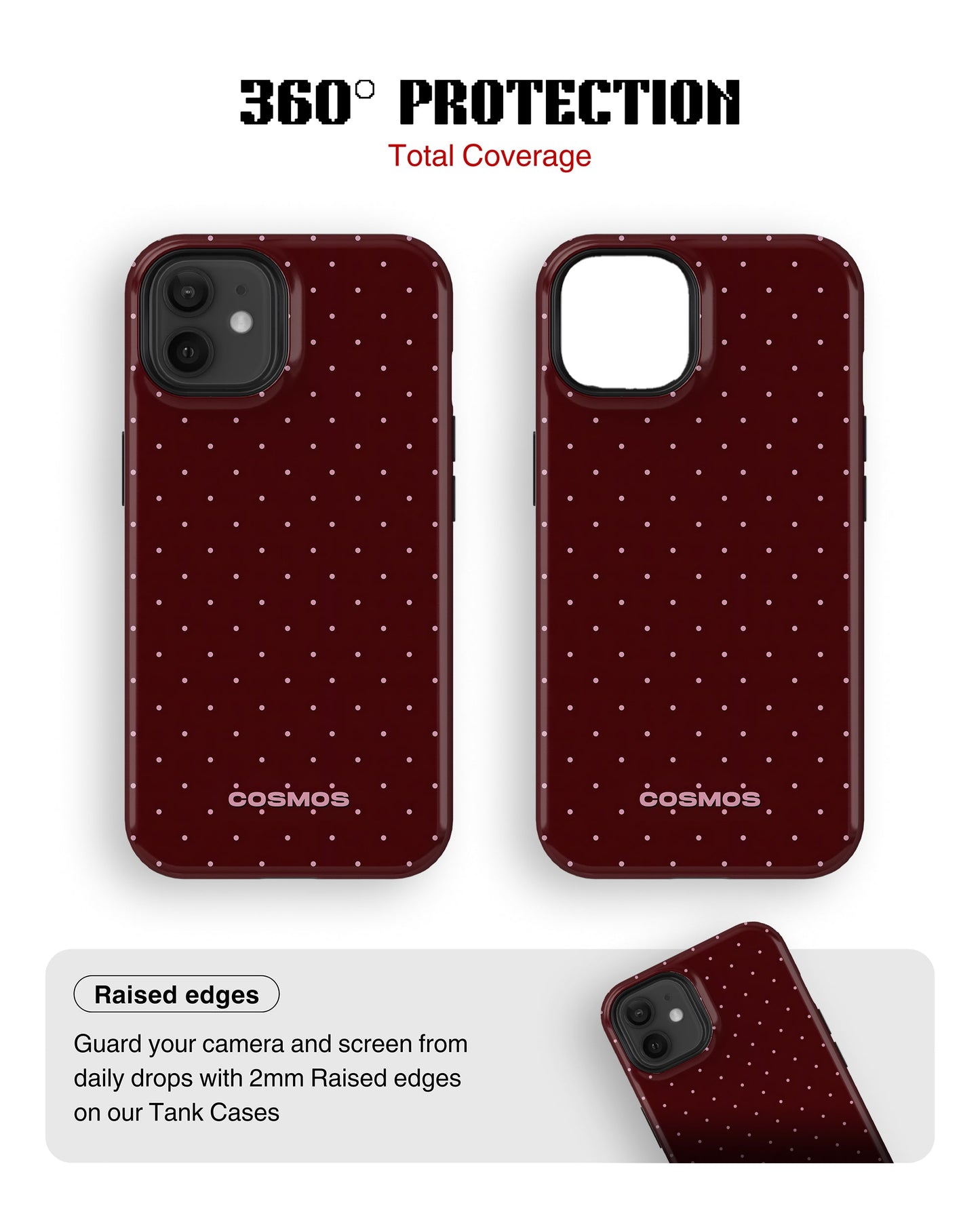 iPhone 12 Mini Tank Case | Textures (Velvet Dots)