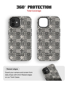 iPhone 11 Tank Case | Textures (Vintage Mosaic)