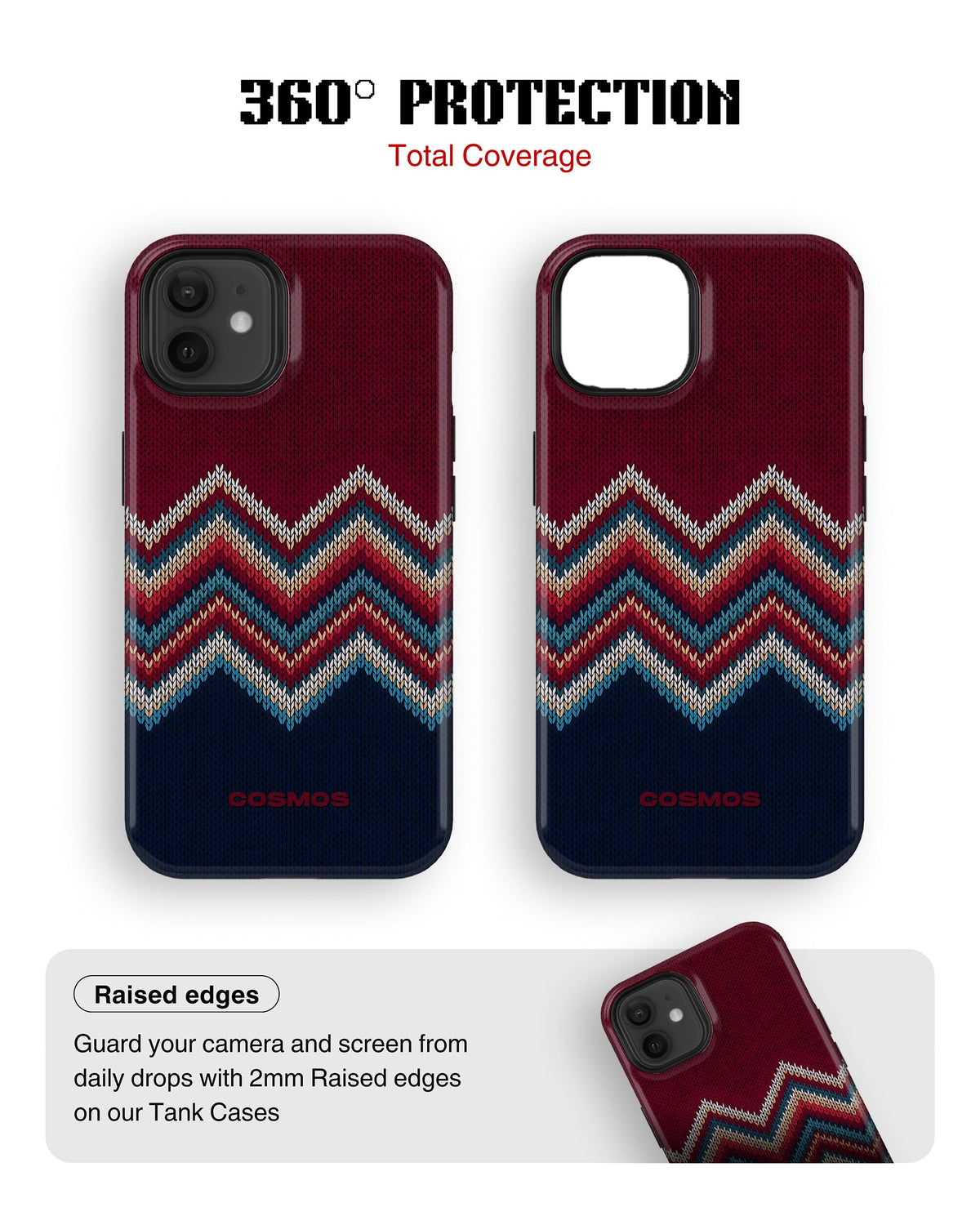 iPhone 11 Tank Case | Textures (Winter Chevron)