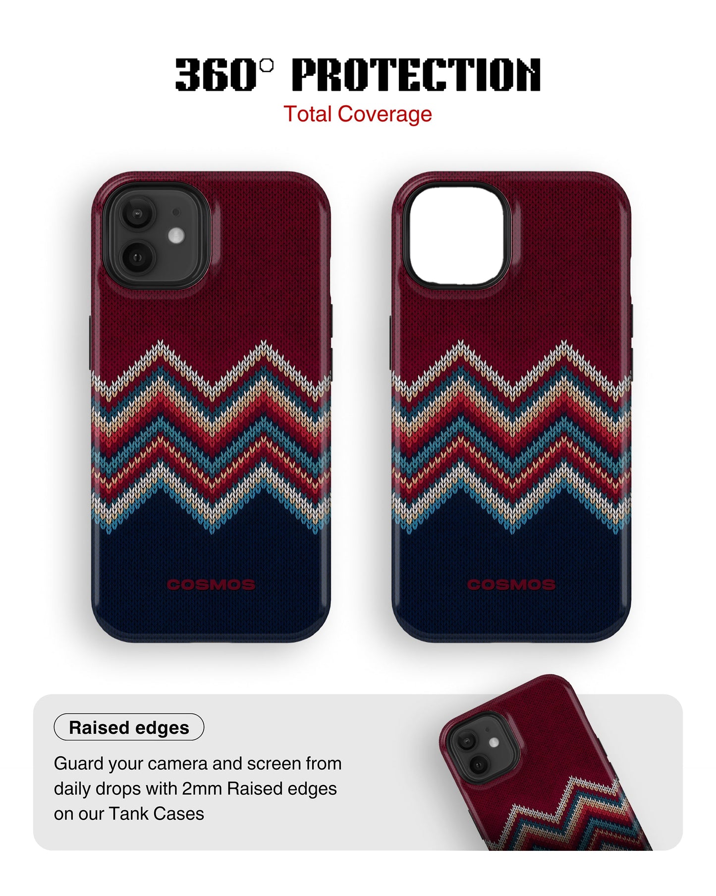 iPhone 12 Tank Case | Textures (Winter Chevron)