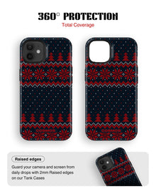 iPhone 12 Mini Tank Case | Textures (Winter Pines)