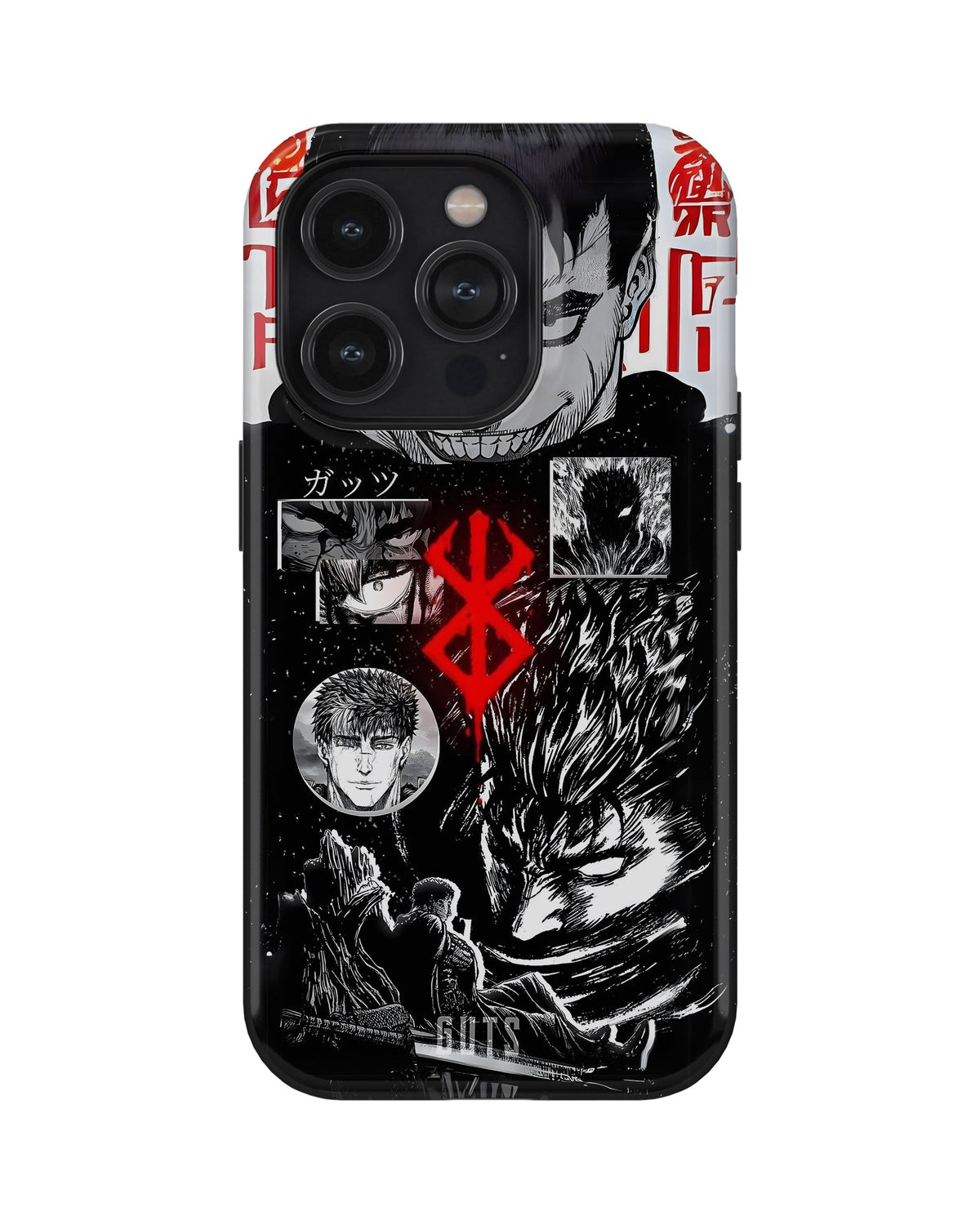 iPhone 15 Pro Tank Case | Anime (Black Swordsman)