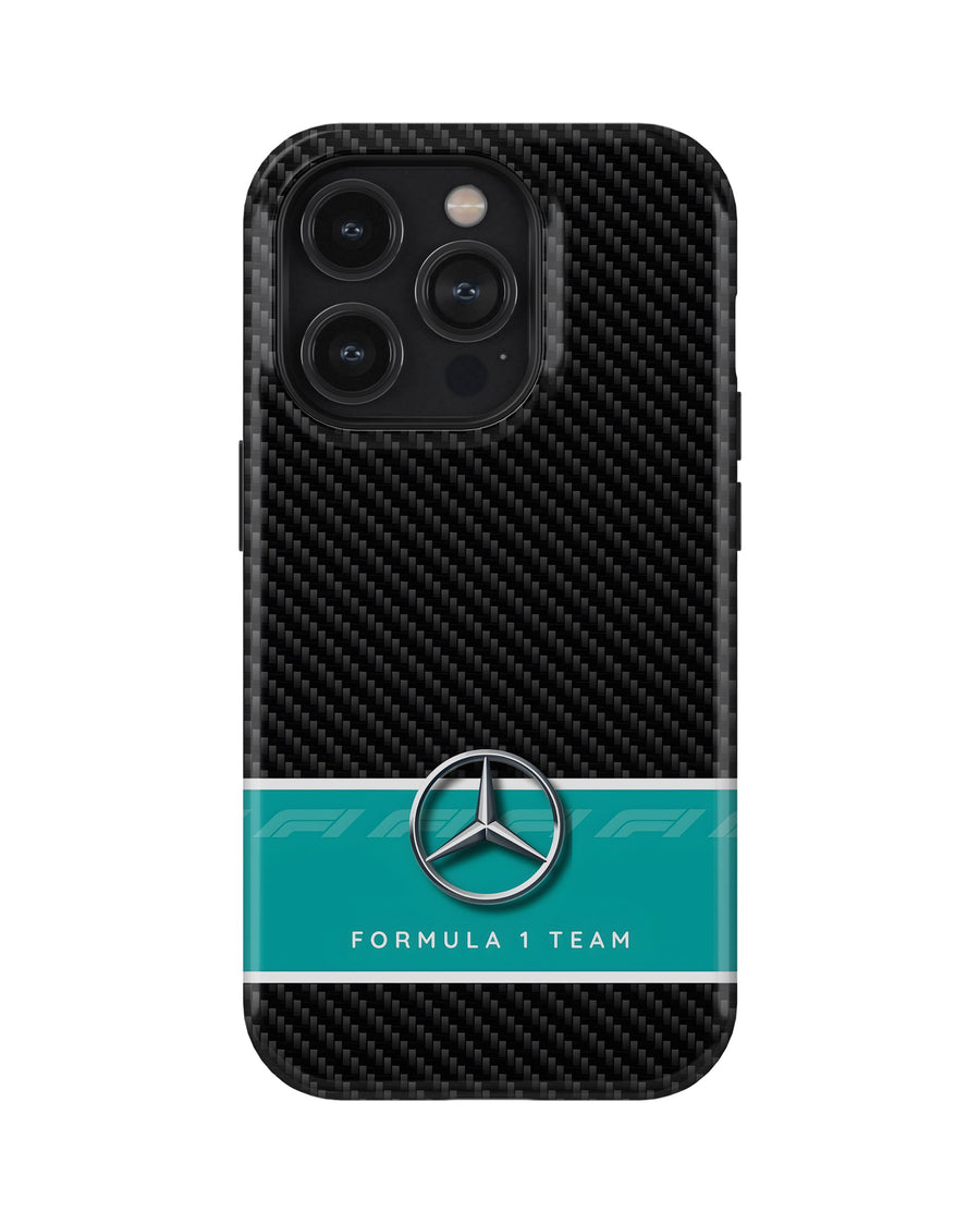 iPhone 15 Pro Max Tank Case | Formula 1 (Carbon Mercedes)