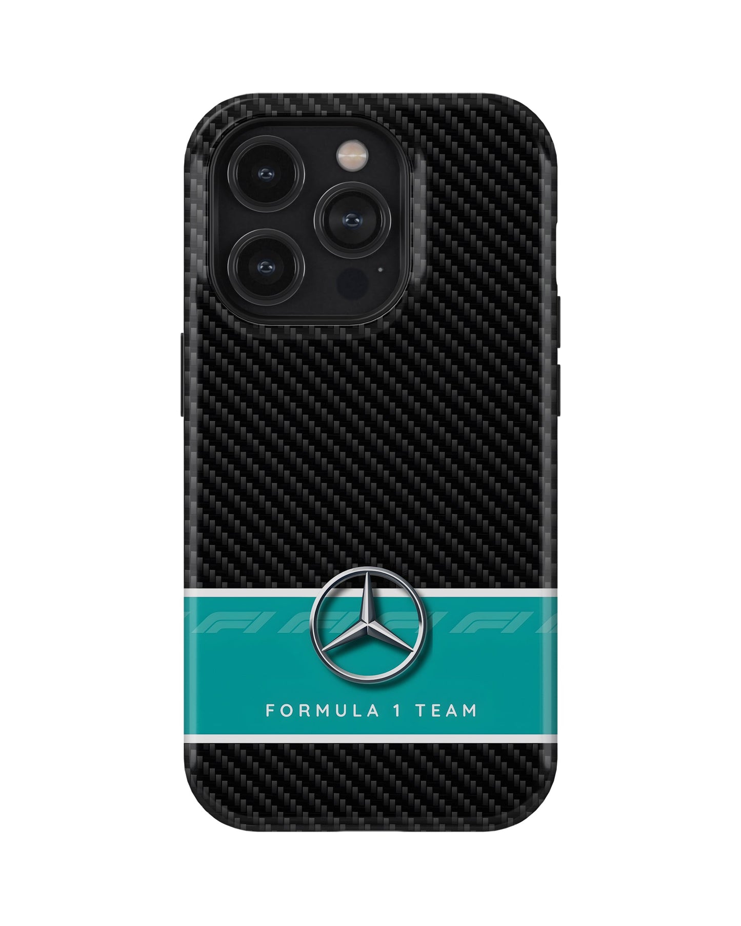 iPhone 13 Pro Max Tank Case | Formula 1 (Carbon Mercedes)