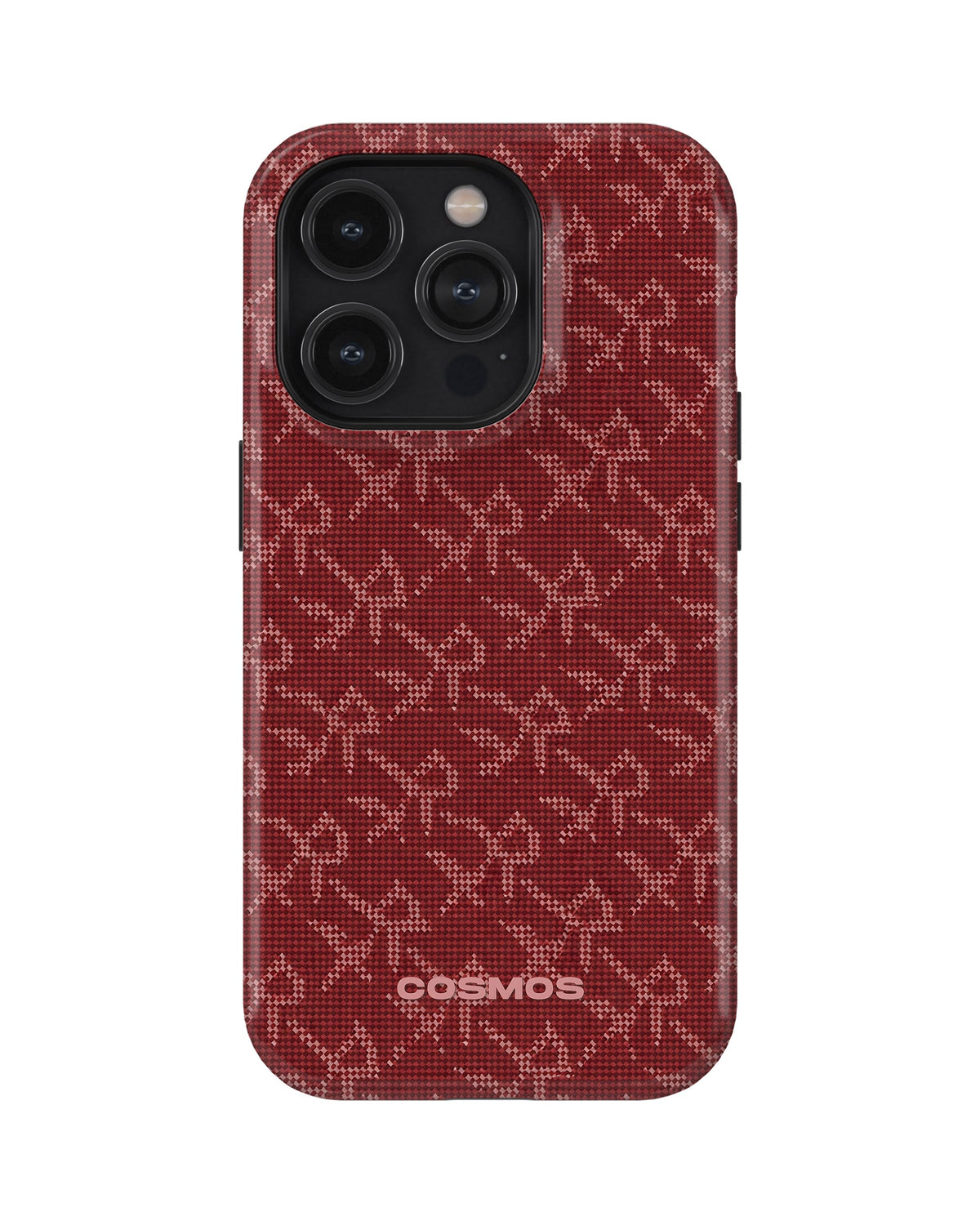 iPhone 13 Pro Tank Case | Textures (Crimson Knit)