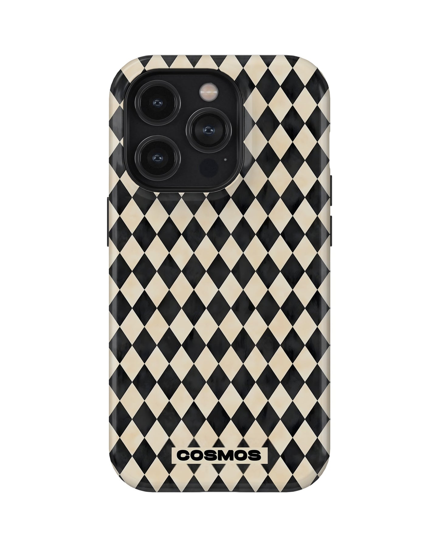 iPhone 13 Pro Max Tank Case | Textures (Harlequin Ivory)