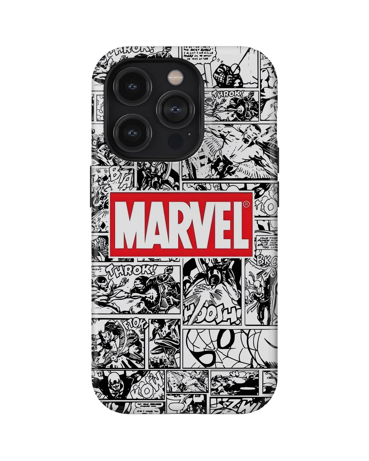 iPhone 12 Pro Tank Case | Superhero (Marvel Grid)